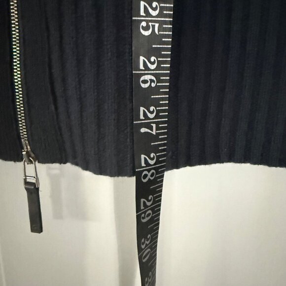 Lafayette 148 New York 100% Cashmere Blue Full Zip Sweater Size Small - Picture 7 of 8